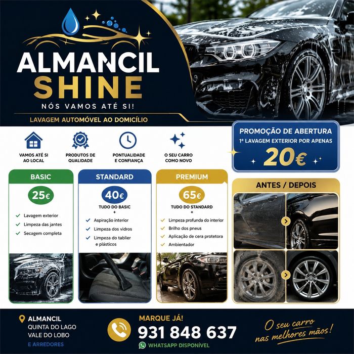 ALMANCIL SHINE – Lavagem Automóvel ao Domicílio