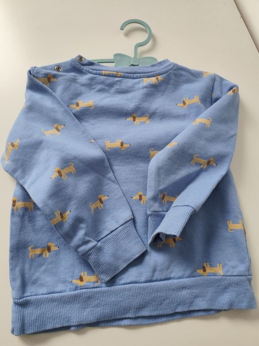 Bluza Sinsay rozm 98, błękitna z pieskami