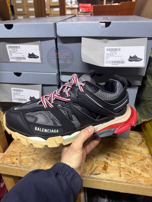 Кросівки Balenciaga Track Black Grey Red