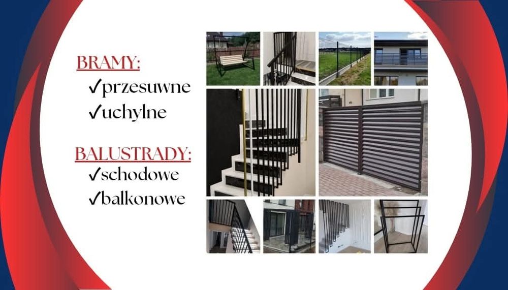 Brama Balustrada Taras Schody Daszek konstrukcje