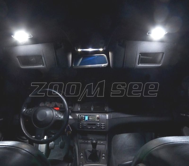 KIT 15 LAMPADAS LED INTERIOR BMW E46 COUPE SEDAN 318I 325I 328I 330I M3 99-05