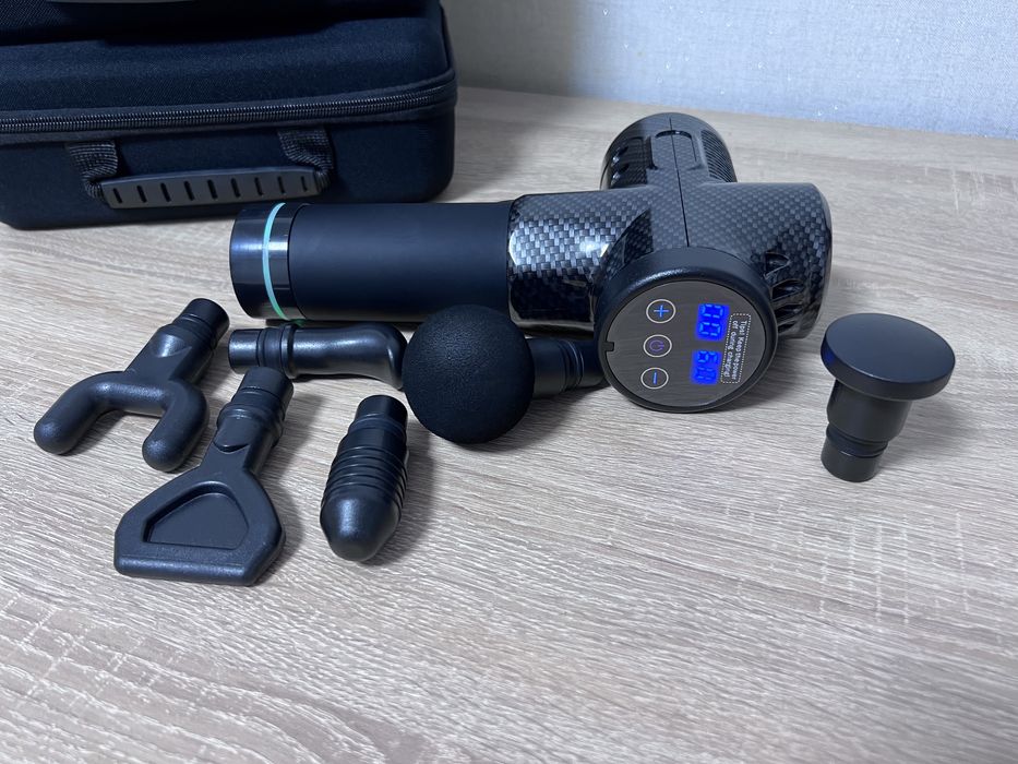 Перкусионный, пистолет массажер, электромассажер, вибро массаж. ОПТ