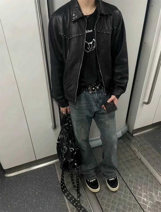 Куртка Enfants Riches Deprimes Western Studded 2023 Leather Jack — zdjęcie 4
