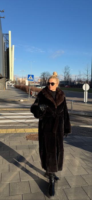 Шуба норковая новая blackglama ворот соболь 46-48-50