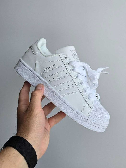 Кросівки Adidas Superstar White | кеди Адідас Суперстар білого кольору шкіряні