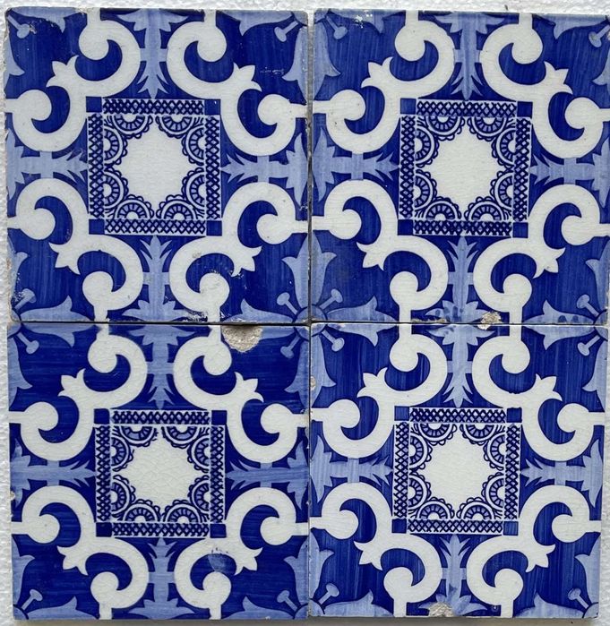 Faianças - Conjunto de 4 azulejos