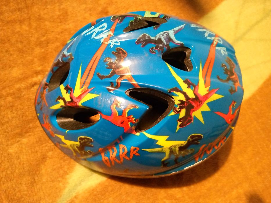 Kask rowerowy dla dziecka Raleigh dinozaury   44 - 50 cm