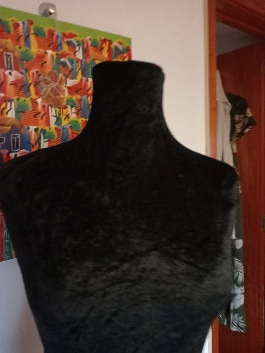 Manequim de costura novo de veludo preto _-