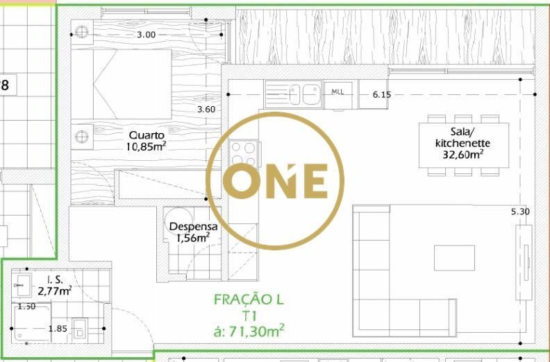Apartamento T1 em Calendário — Vila Nova De Famalicão E Calendário, Braga