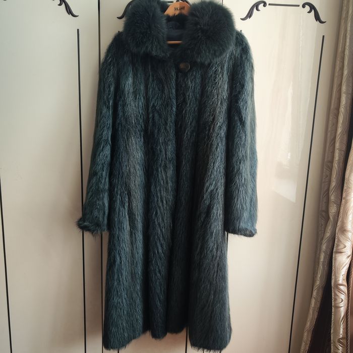 Шуба нутрія  натуральна довга  великий розмір