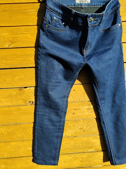 Jeansy granatowe damskie