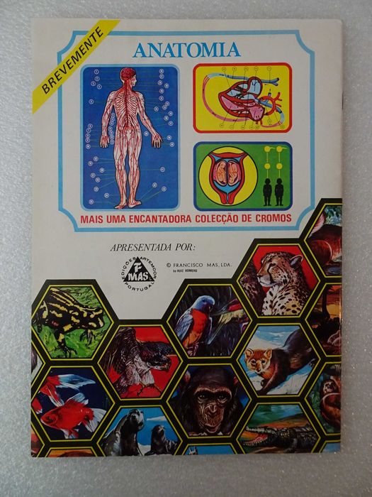 Caderneta de cromos vazia Fauna Vertebrados
