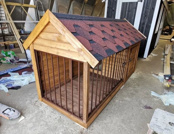 Будкадля собаки утеплена з вигулом