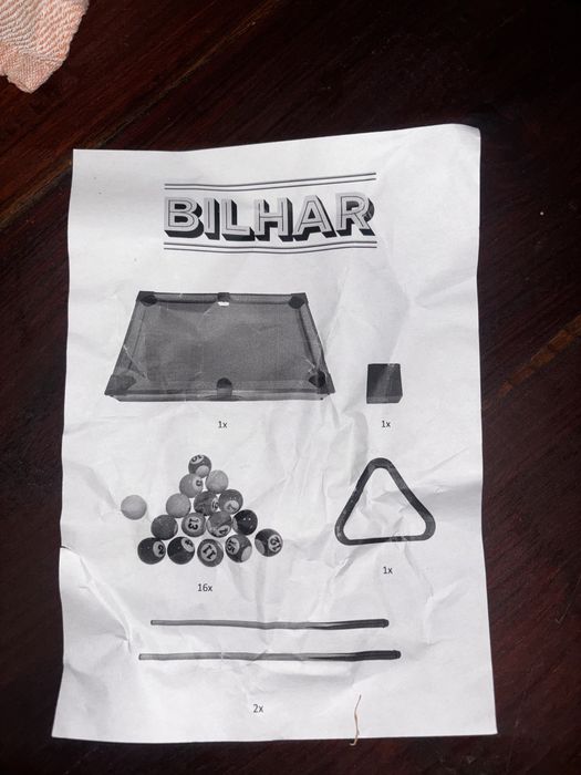 Jogo de sinuka novo.