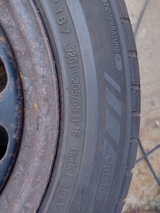 Запаска R16 на Skoda, Audi, Volkswagen, Seat 205/55/16 5*112