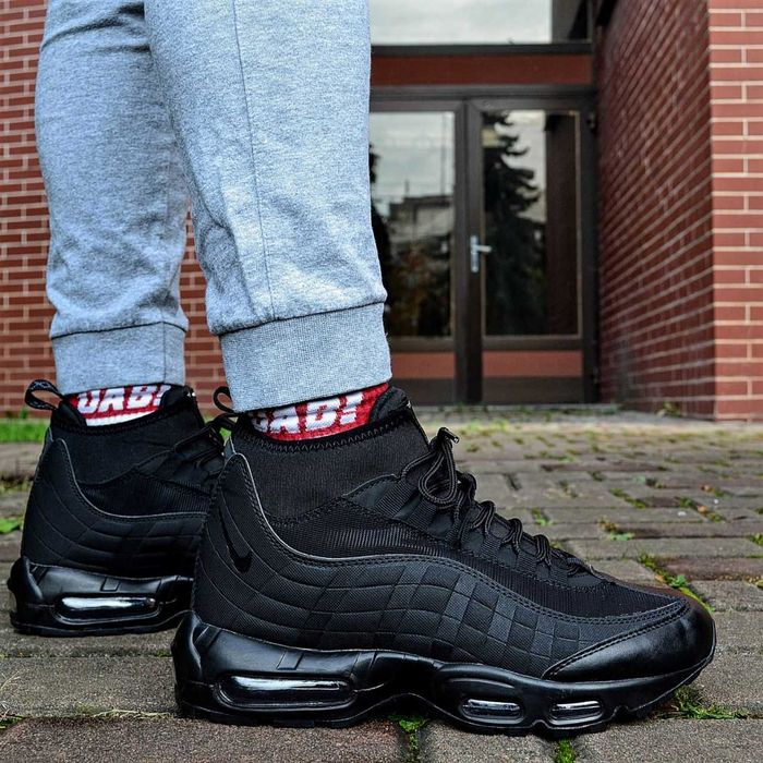 Мужские зимние кроссовки Nike Air Max 95 Sneakerboot "Black" 40-45