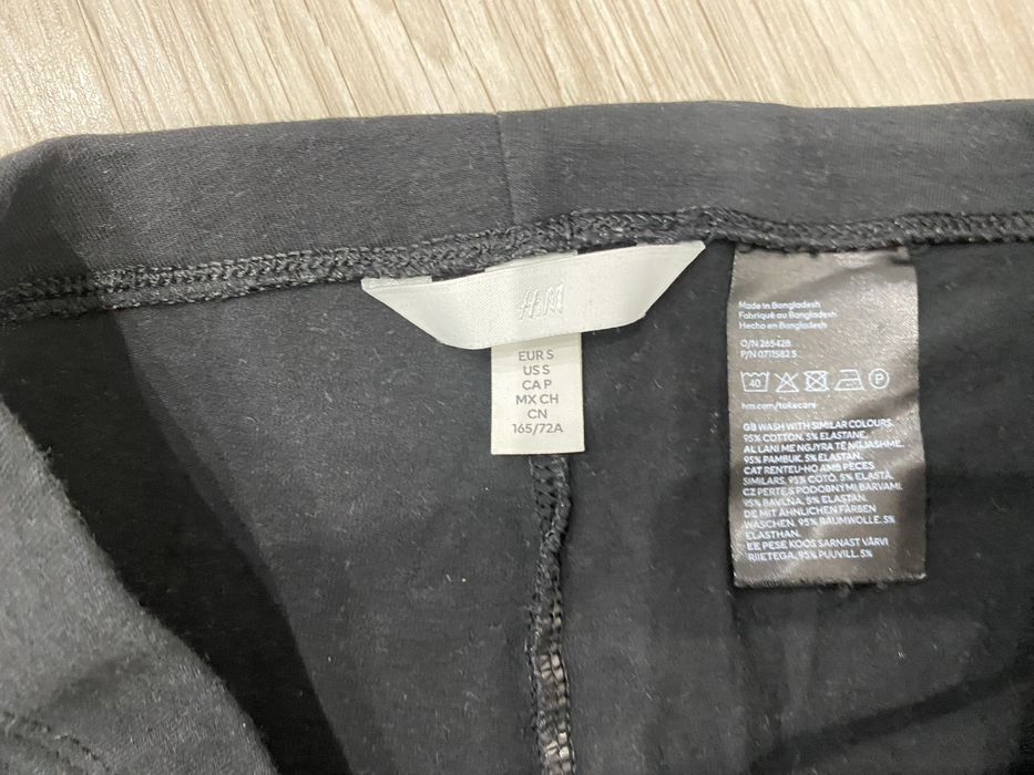 Legginsy krótkie kolarki czarne zestaw 2 sztuki H&M s bawełna