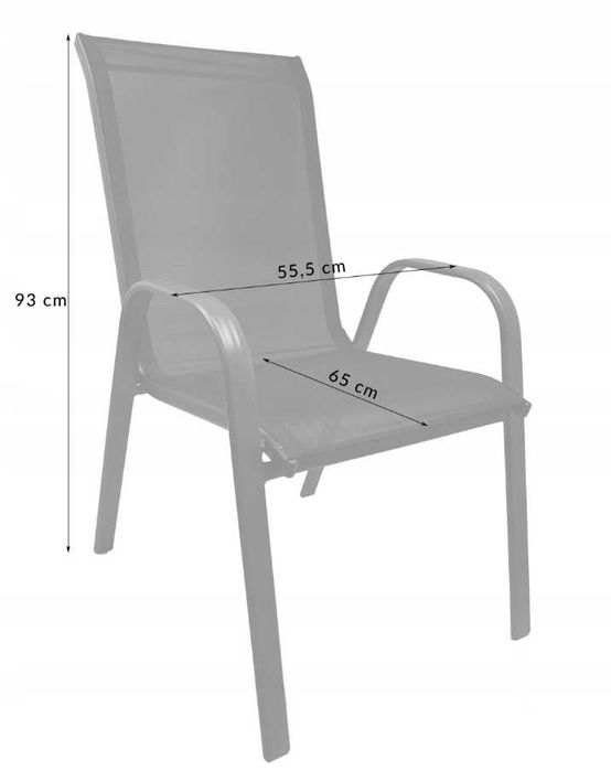 Комплект садових меблів Ekspand ZMO-S-2-YLST-012-CZ: стіл 60 см та 2 стільці