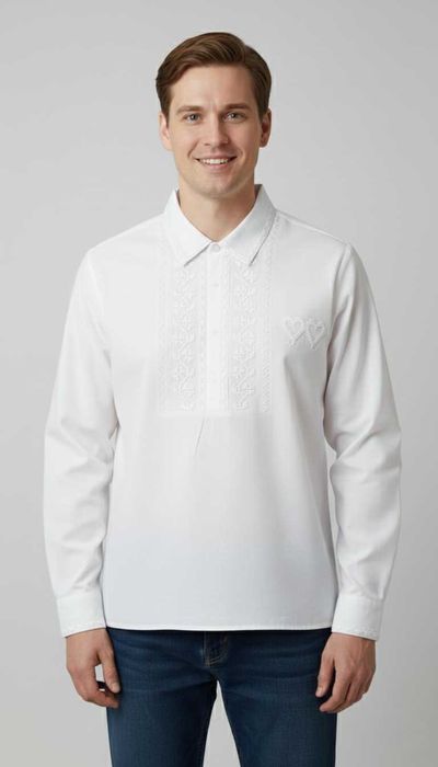 Camisa Bordada a Ponto Cruz - Genuínas