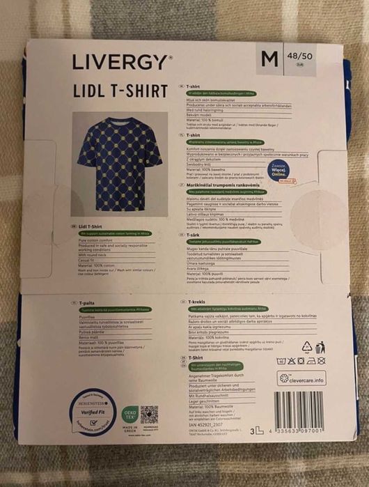 Koszulka Lidl Livergy M dla fana dwa rozmiary