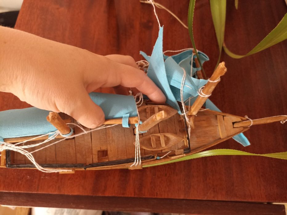 Корабель кораблик дерев'яний,ручна робота