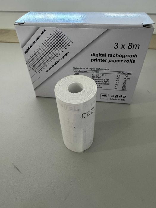 Rolos papel para tacógrafo digital