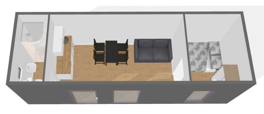 Domek letniskowy mobilny całoroczny wyposażony pod klucz 27m2 Producen