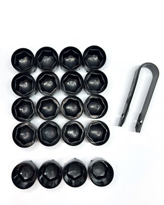 Колпачки на колесные болты AUDI 19"17"є (ОРИГІНАЛ ЧОРНІ)SKODA VW.Луцьк