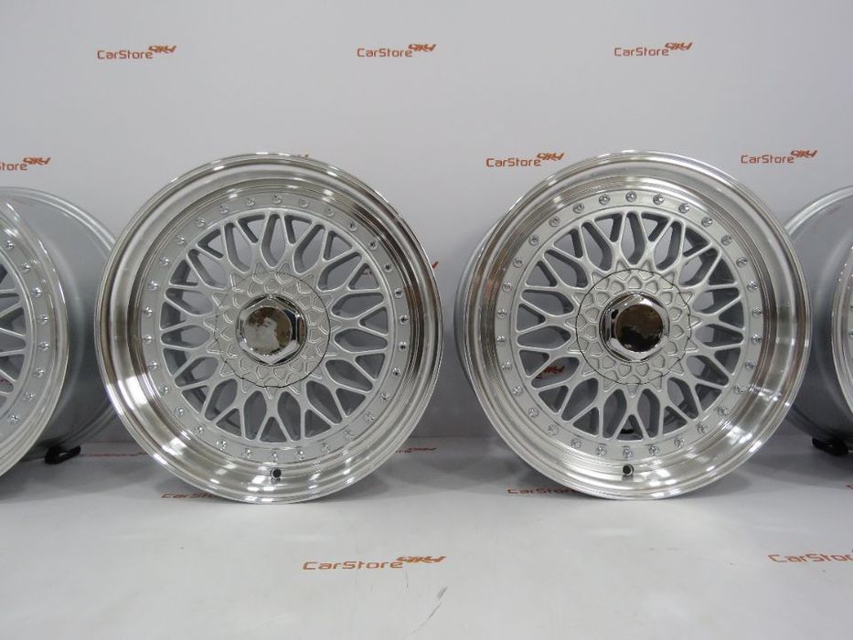 Jante Look BBS RS 17 x 7.5 et20 4x100 + 4x114.3 Silver