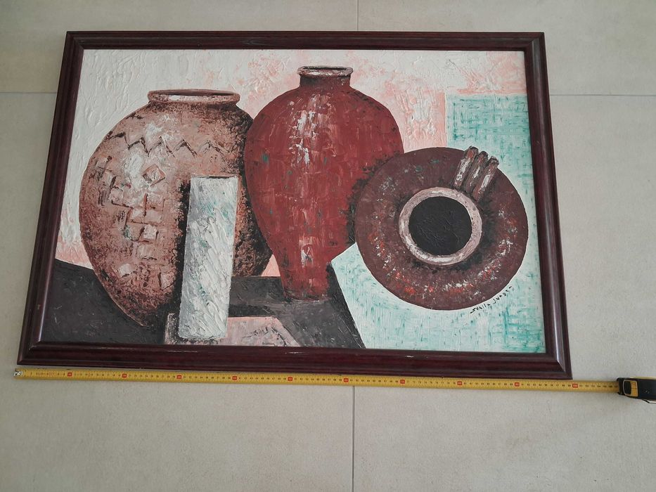 pintura em acrilico com moldura