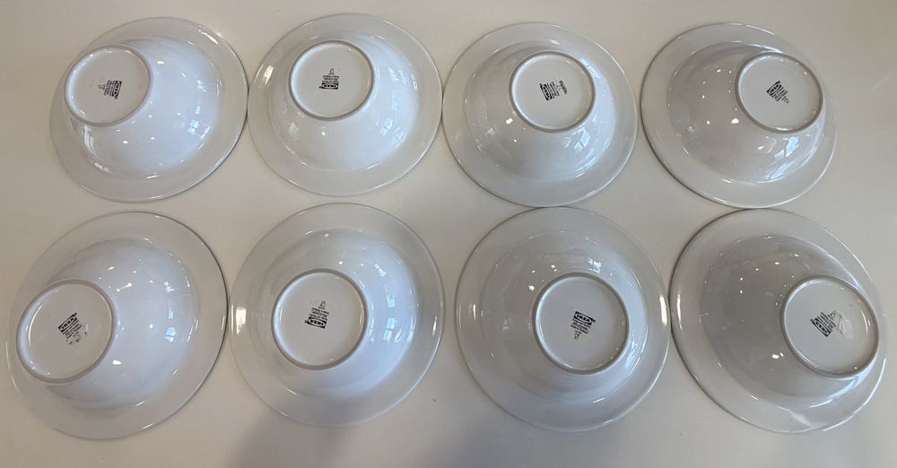 Conjunto 8 Pratos Fundos / Taças IKEA — Como Novos (Linha Verde)