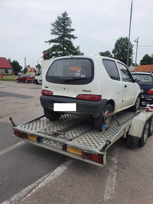 Fiat Seicento 1.1 benzyna kolor biały przeznaczony na części