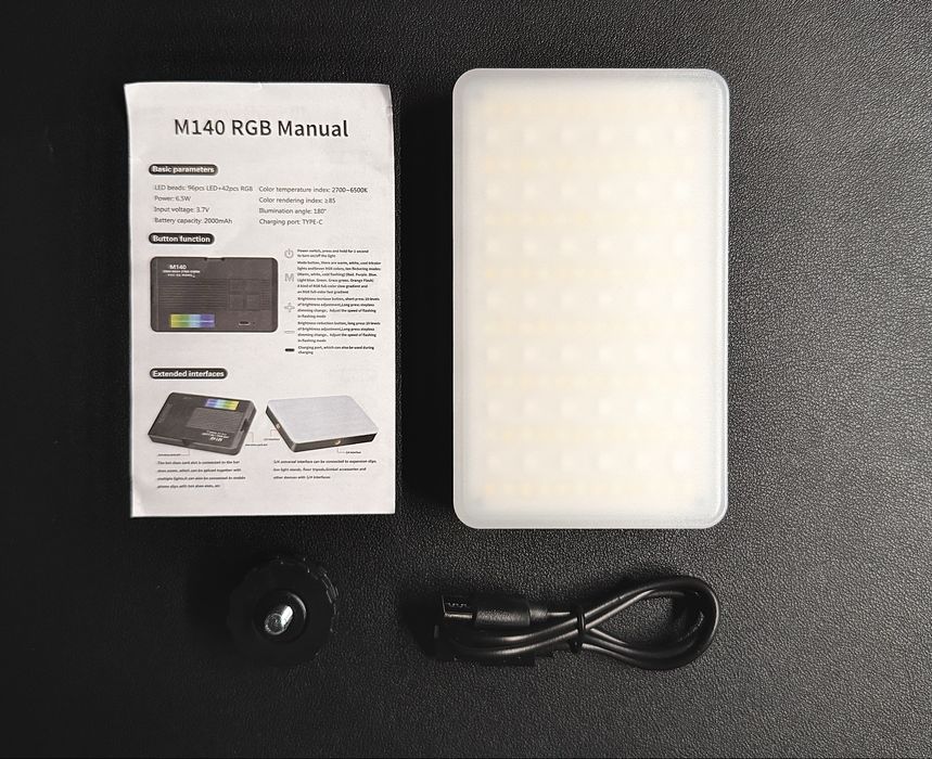 RGB LED Світло, M140RGB лампа для фото і відео
