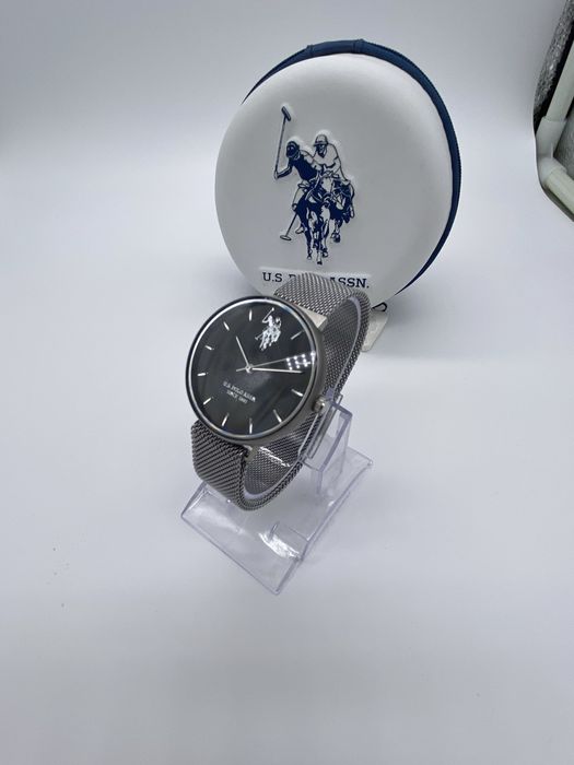 Zegarek damski U.S. Polo Assn. Layla Srebrny klasyczny bransoleta mesh