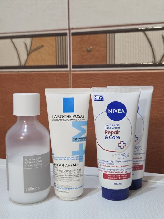 Крем La Roche-Posay Lipikar AP+Max, Nivea repair&care