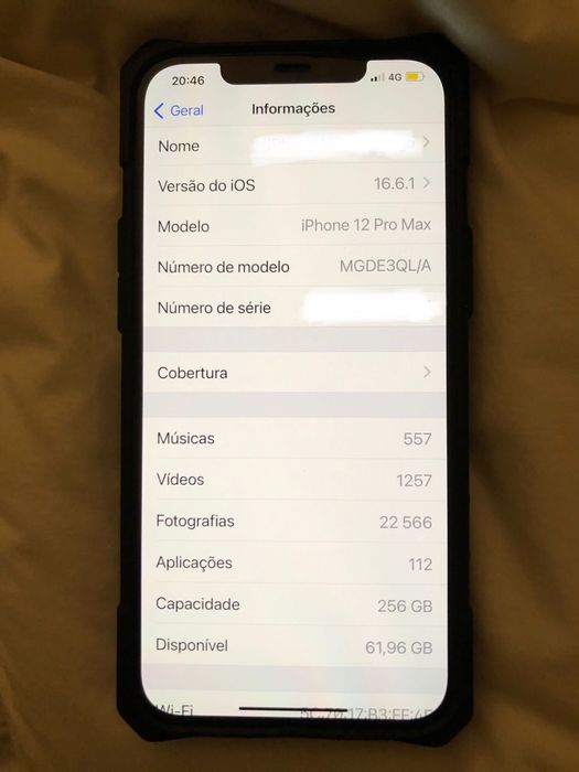 Iphone 12 pro max 256 GB Livre estado imaculado