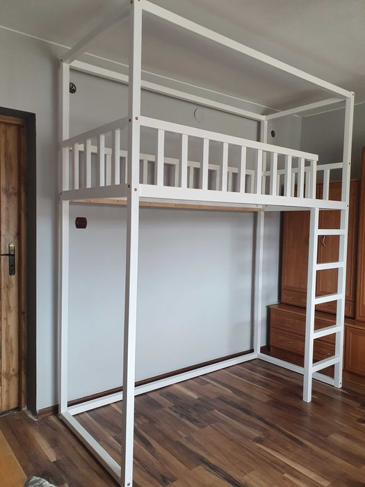 Łóżko antresola drewniana piętrowe domek