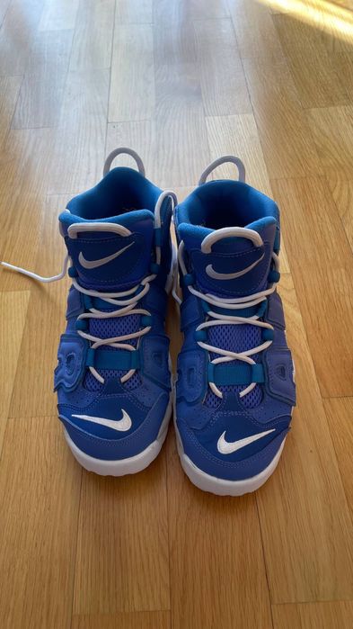 Nike  Air More Uptempo TD Medium Blue Battle-Blue White