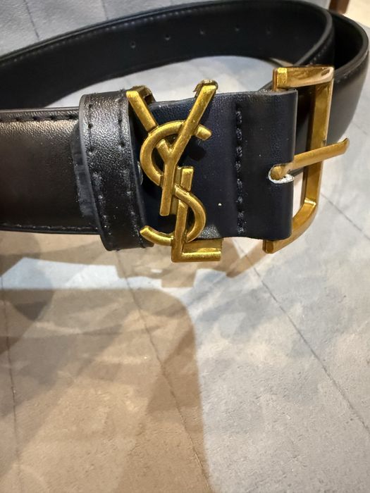 Pasek YSL czarny damski 110cm