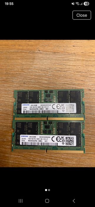 Samsung ddr5 32gb (2×16gb) sodimm 5600mhz