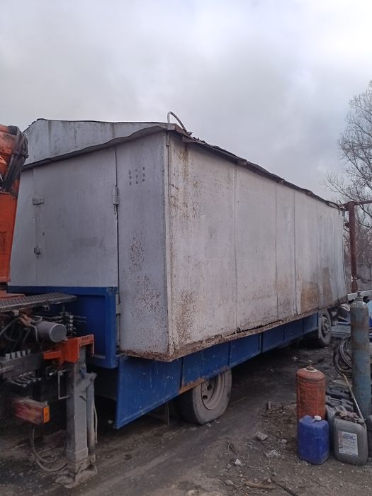 Гараж железный.длиной 6,20 ширина 3,60.