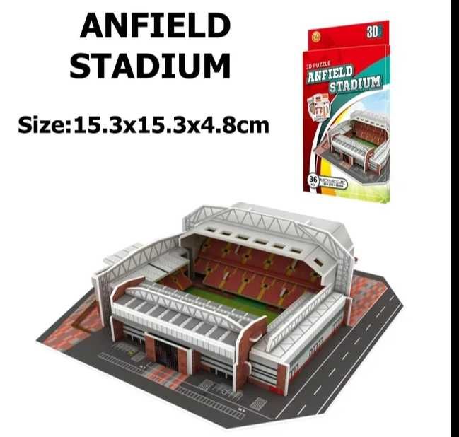 Stadion Anfield puzzle 3D Liverpool prezent