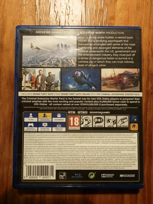 Jogo GTA 5 PS4 / PS5