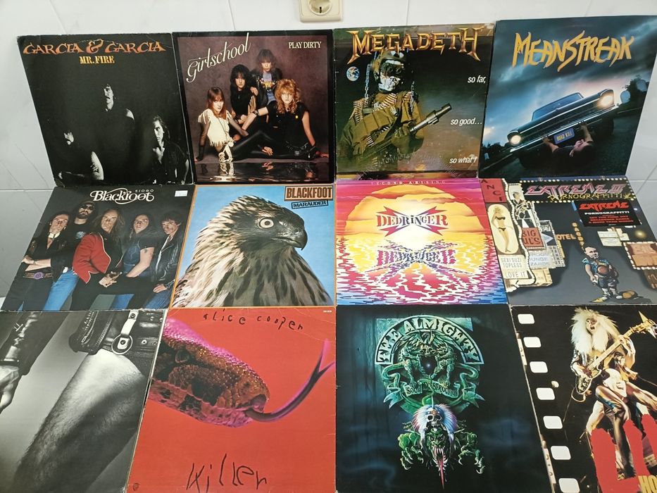 HEAVY METAL / HARD ROCK: As melhores bandas (discos de vinl)