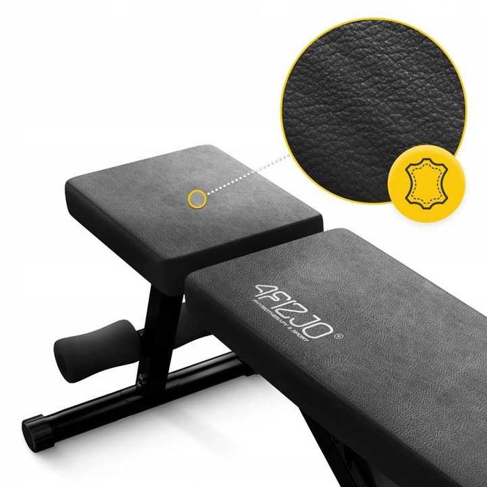 NOWA Ławka Treningowa Regulowana Prosta Skośna Do Ćwiczeń Składana