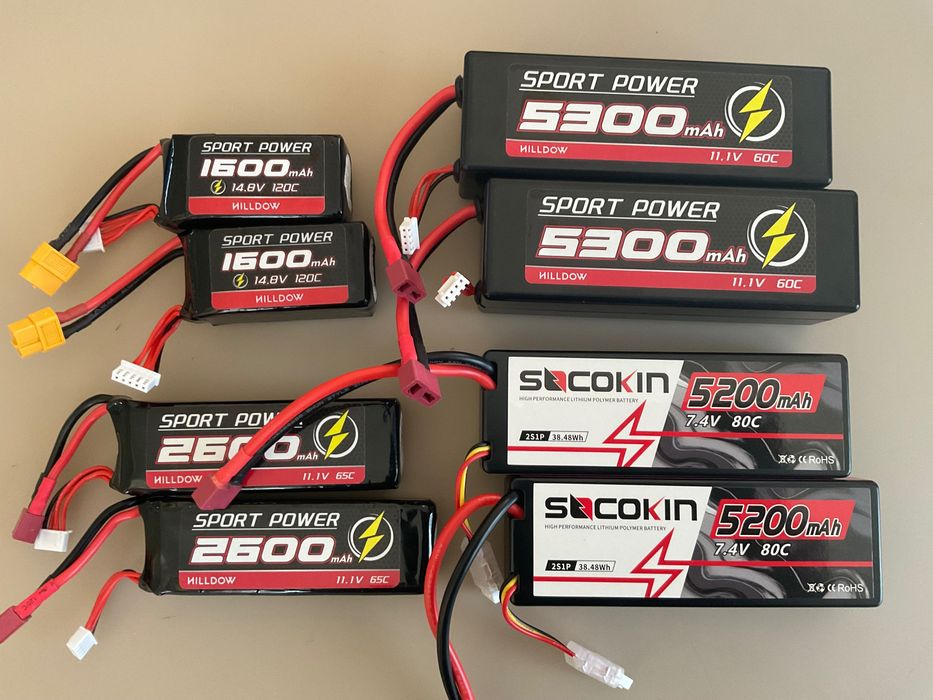 Аккумулятор LiPo 2s,3s.4s.6s на 5200/6500/7500 та інші від 1000грн