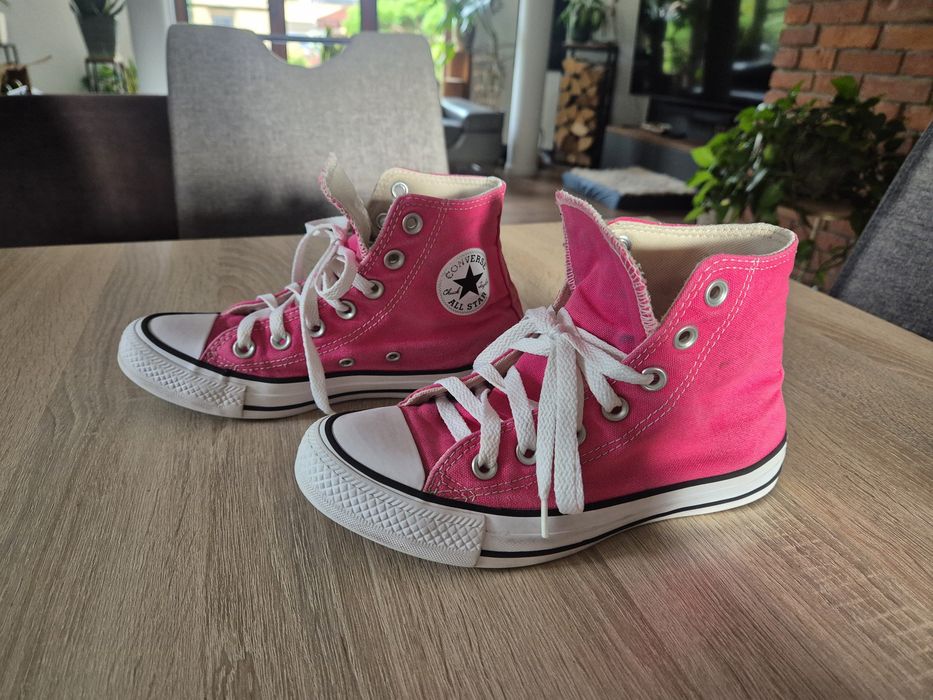 Trampki Converse rozm 36, wkładka 22,5 różowe