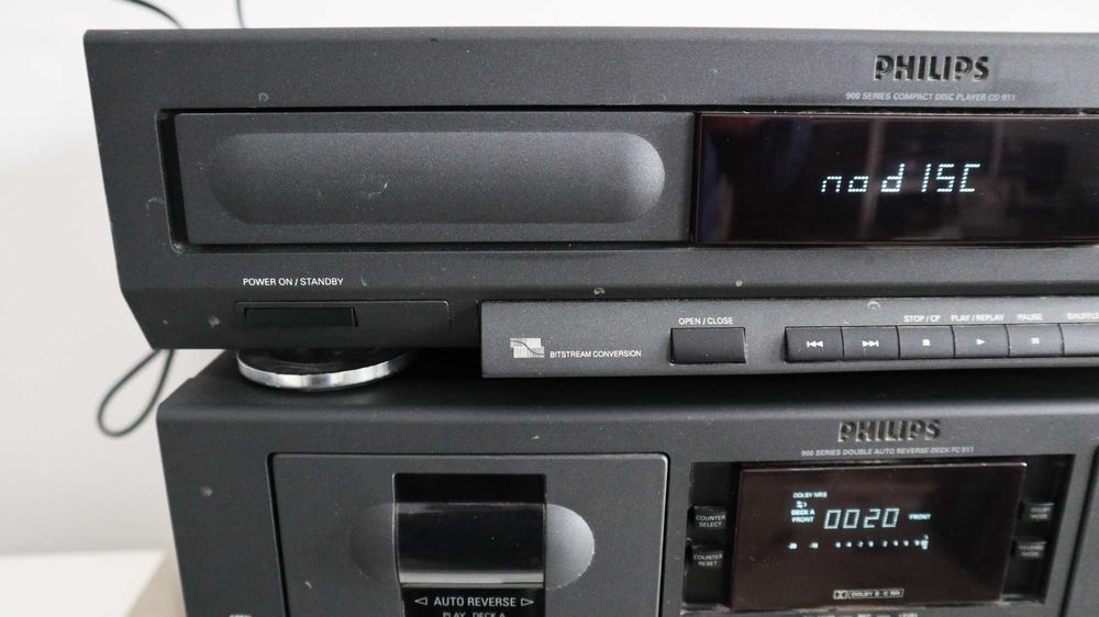 Стойка CD проигрыватель PHILIPS CD-911 Кассетная дека PHILIPS FC-911