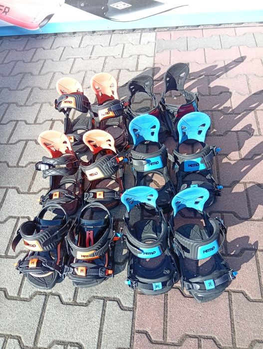 Wiązania snowboardowe Nitro Elan rozm.S, M, L bez dysków. Krako59