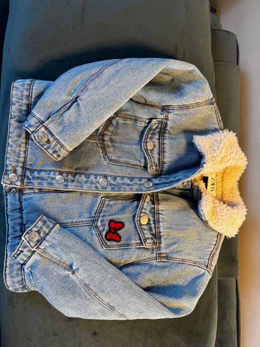 Утеплена джинсова куртка Zara 98см